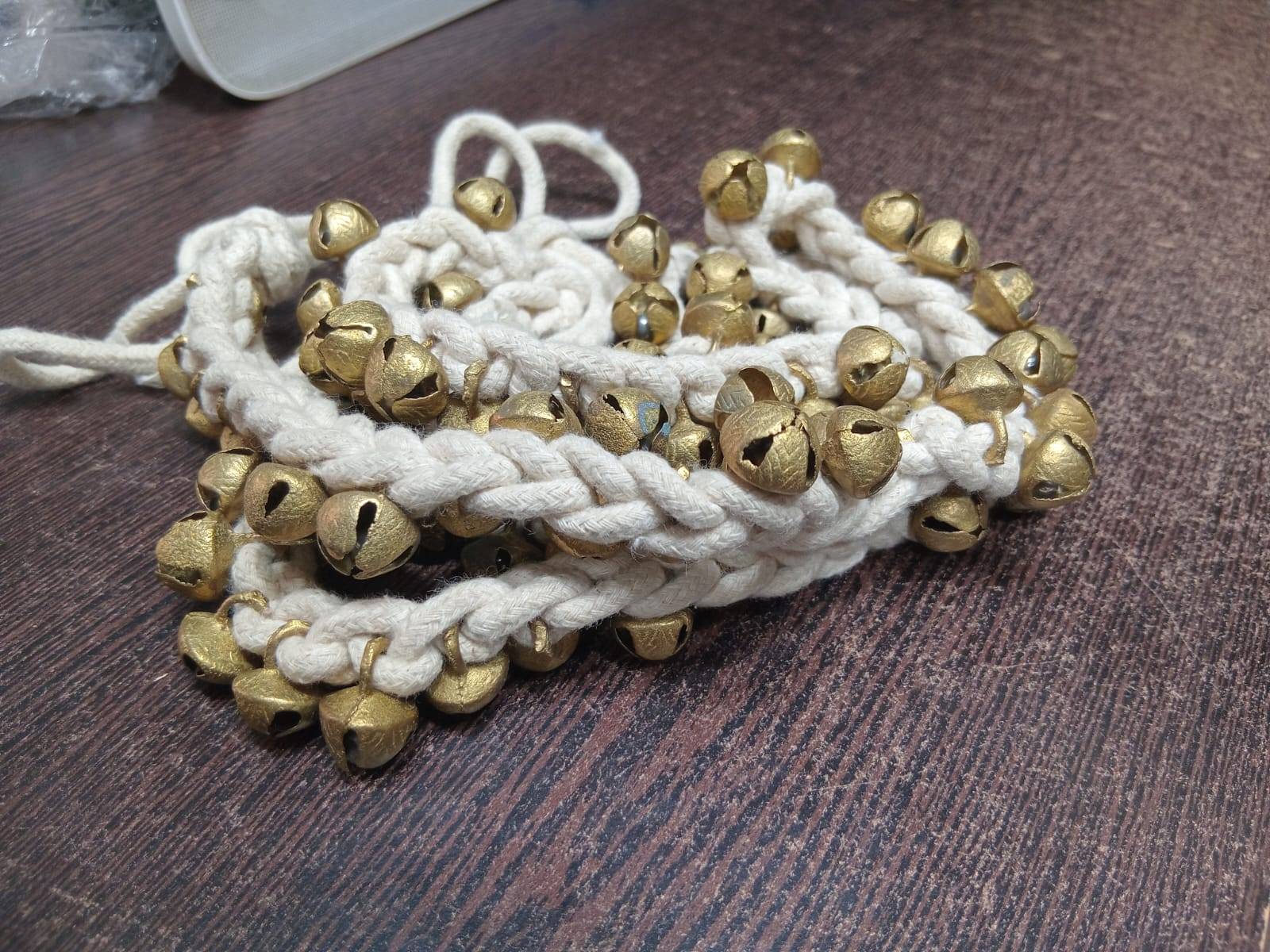 Elegant ANKLET GHUNGROO 100 ghungroo from MELODY MAKERS INDIA in Meerut, showcasing a traditional design with multiple ghungr