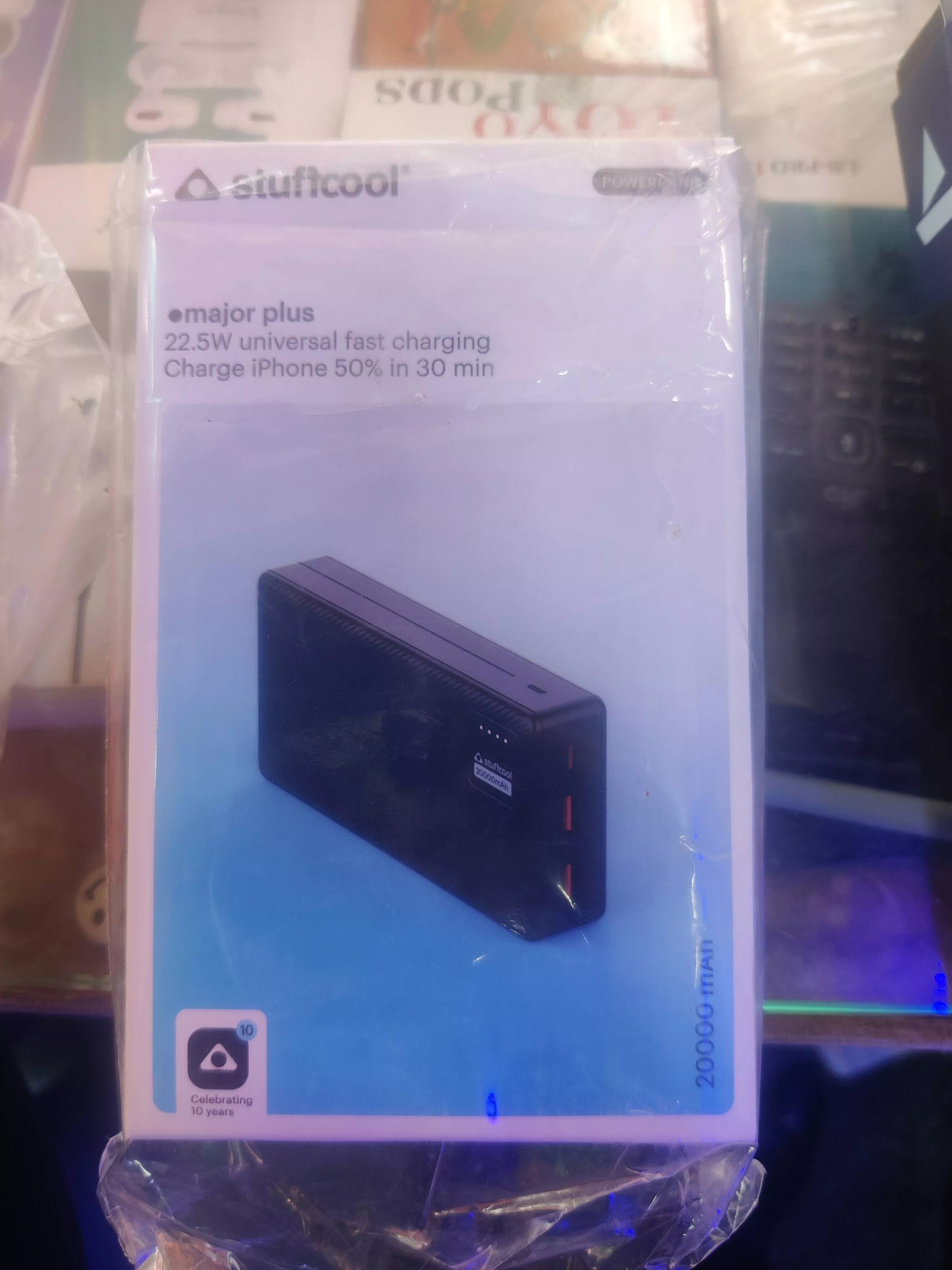 Stuffcool Major Plus Power Bank in Lakhalgaon features a sleek design and 22.5W fast charging capability, perfect for on-the-