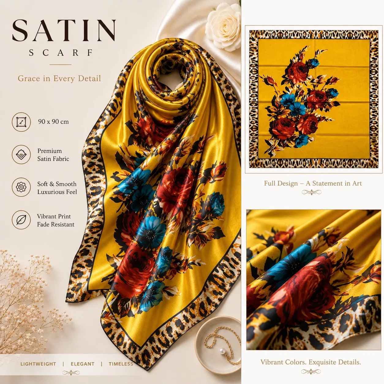 THE NOVELTY STORE - Fashion Accessories - Satin Scarf in Delhi in DELHI