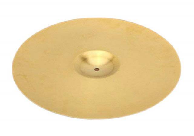 Clapping Cymble 10'' inch pair showcasing shiny metal surface and ergonomic design, perfect for musical performances in Meeru - Image 3