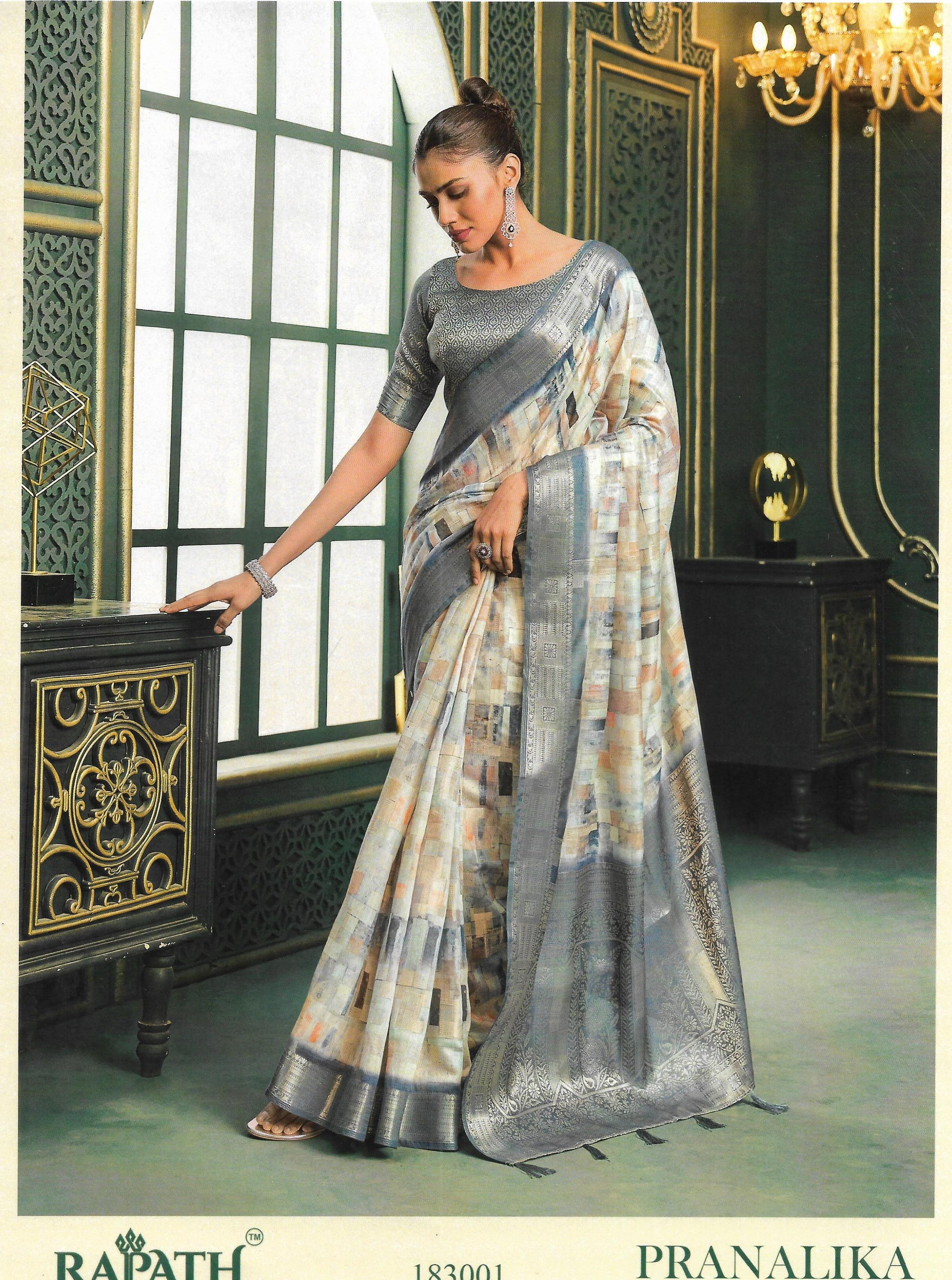 Premium Designer Saree displayed at BADRI TATINAIDU in Srikakulam