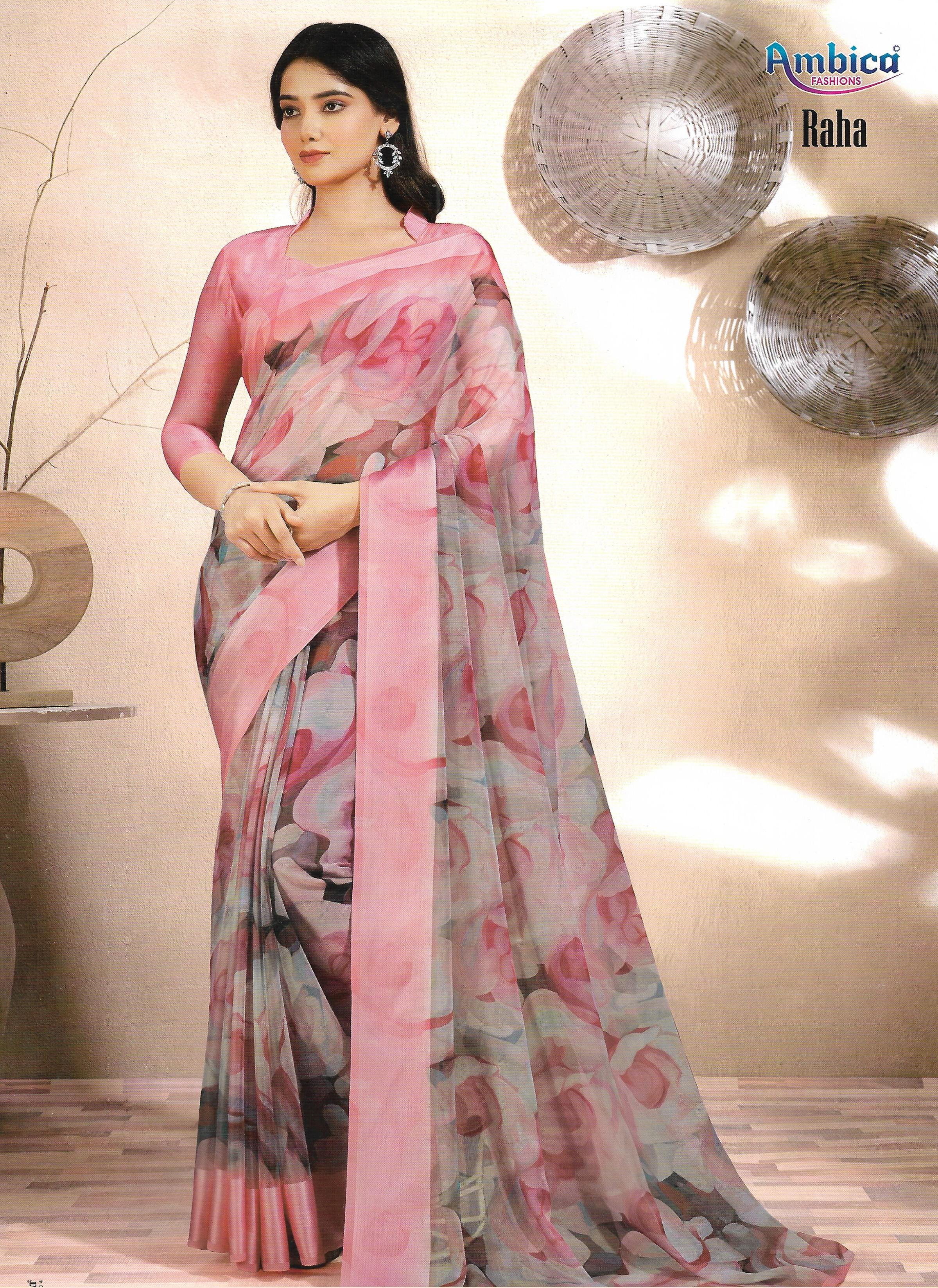 Ambika Fashion Premium Daily Wear Saree displayed in Srikakulam