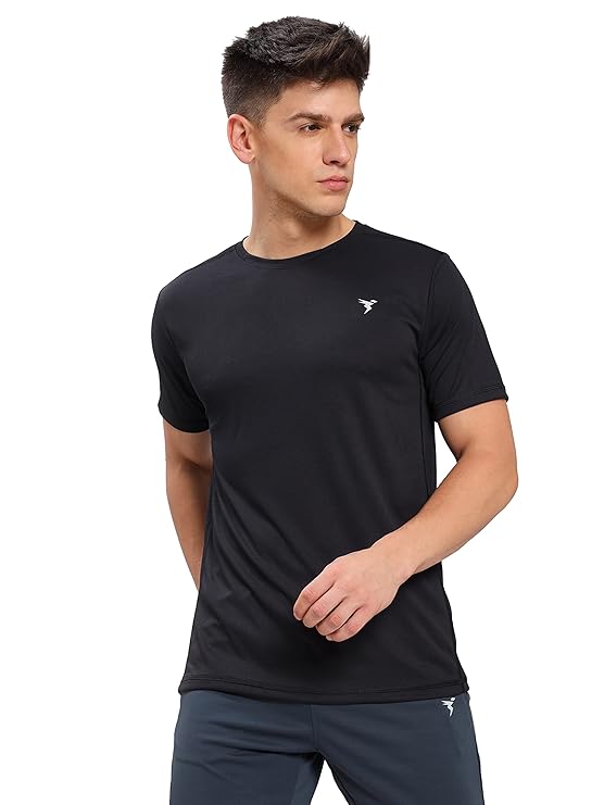 BADRI TATINAIDU - TECHNOSPORT Slim Fit Men's Active Sports T-Shirt in Srikakulam