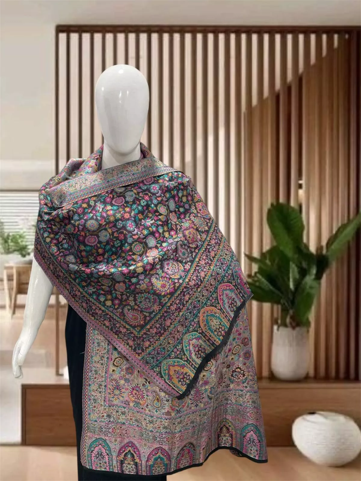 CAVERY COTTAGE EMPORIUM - Kani Woolen Jamawar Stoles in Bengaluru in BANGALORE