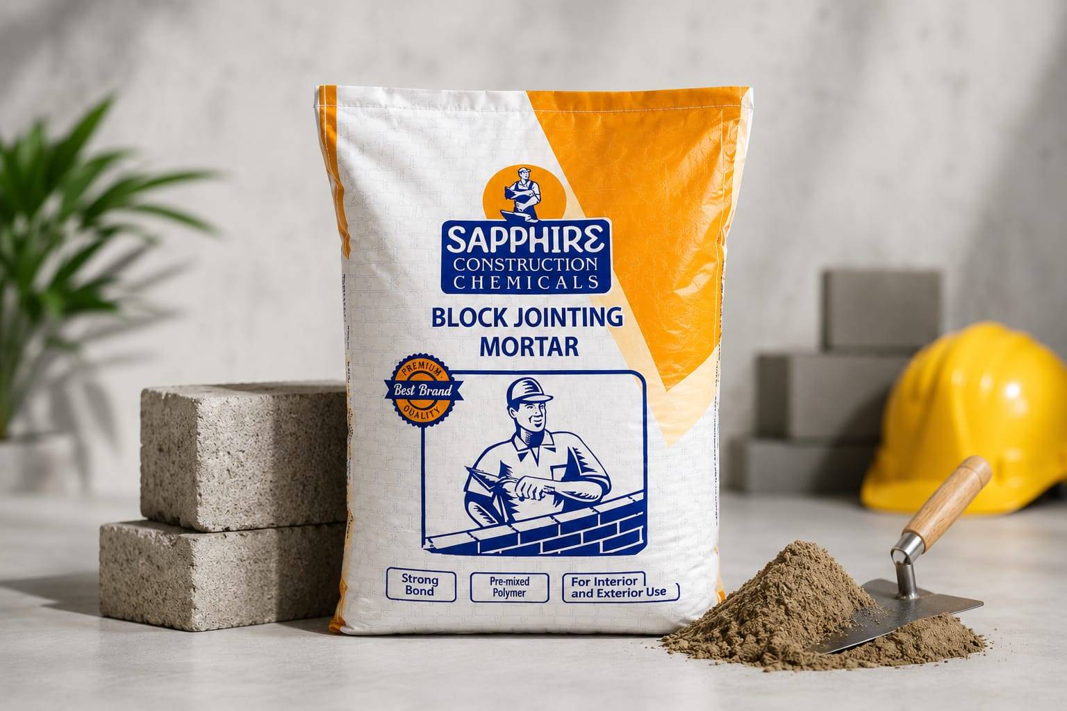SAPPHIRE CONSTRUCTION CHEMICALS - BLOCK JOINTING MORTAR in Hinjawadi in HINJEWADI
