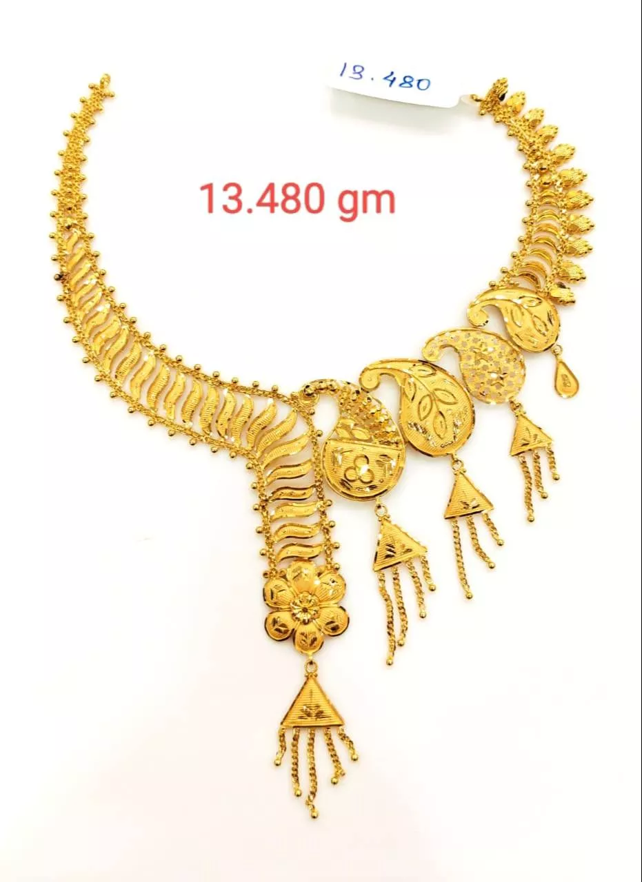 Elegant Gold Plated Necklace in Bankura - SUDIPTA JEWELLERS