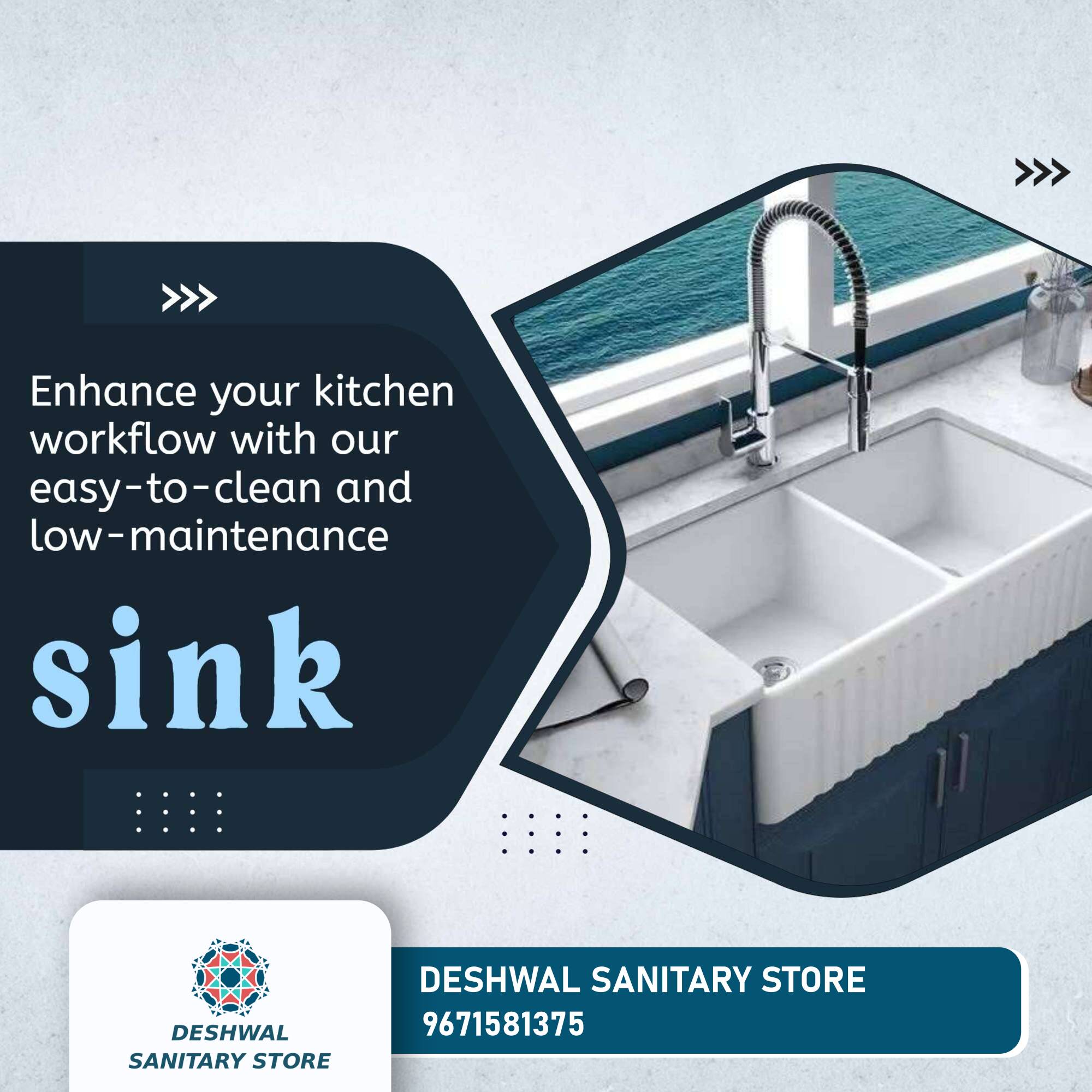 Dual basin kitchen sink designed for modern kitchens, featuring a sleek finish and spacious bowls, available at DESHWAL SANIT