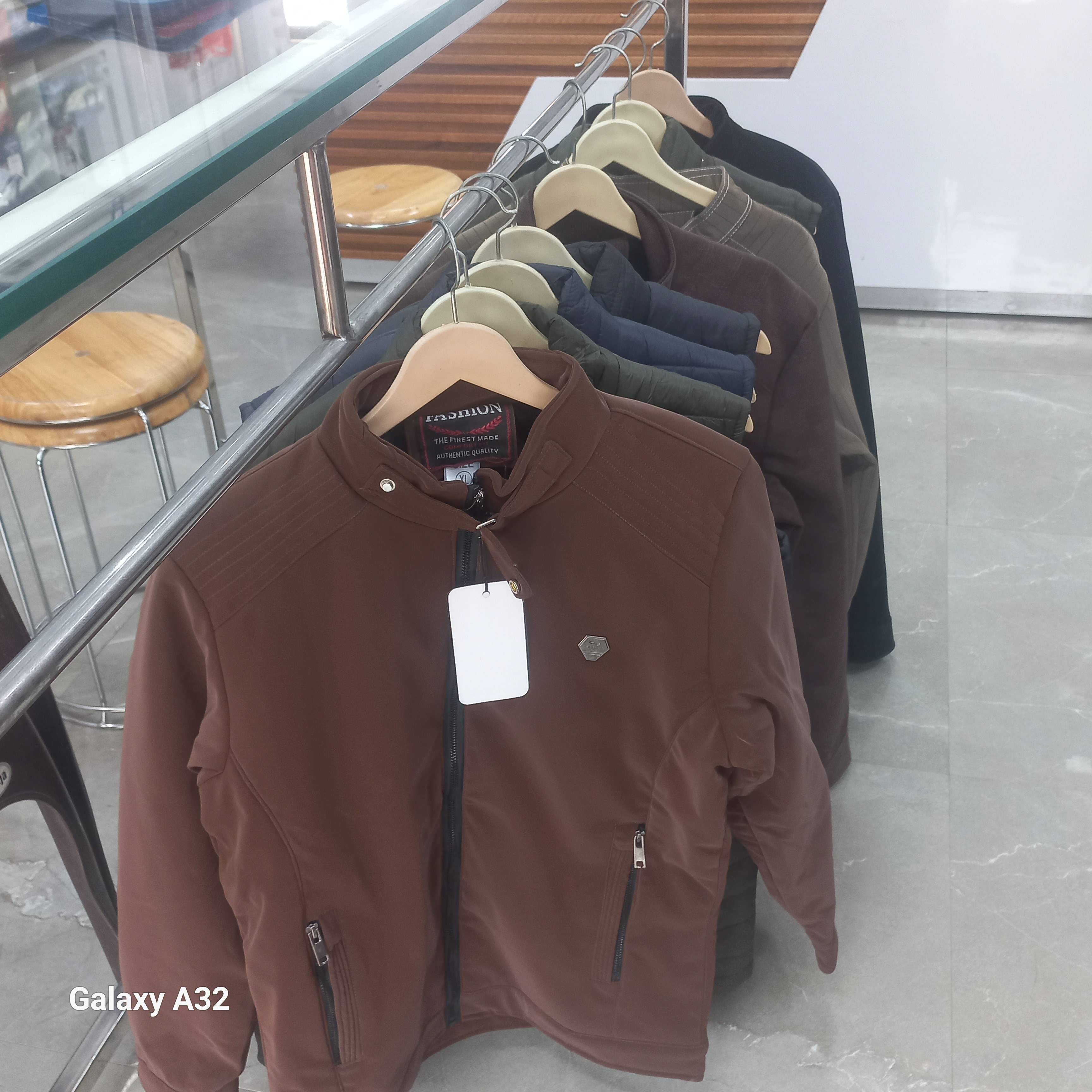 Men's Faux Leather Jacket with stylish zipper closure, crafted from high-quality faux leather, displayed in RAVI KUMAR, Shika