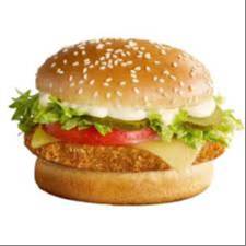 Delicious Veg Burger from PARTEEK SWEETS AND RESTAURANTS with fresh vegetables and toppings in CHICPAWAN