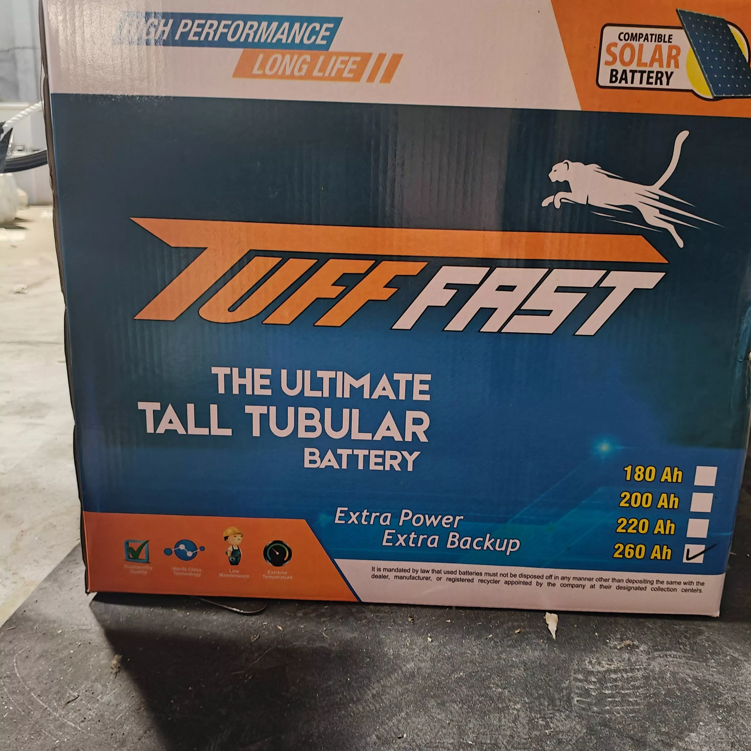 NEW MALHOTRA INDUSTRIES - Tuff Fast Tall Tubular Battery in Sangrur in SANGRUR