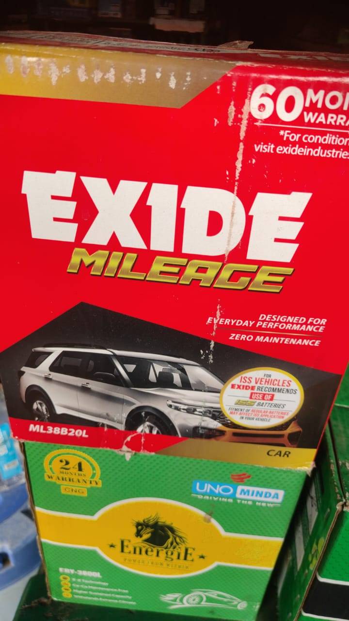 Exide Mileage Car Battery in Gondia designed for reliable performance and long-lasting power, showcasing its robust build and