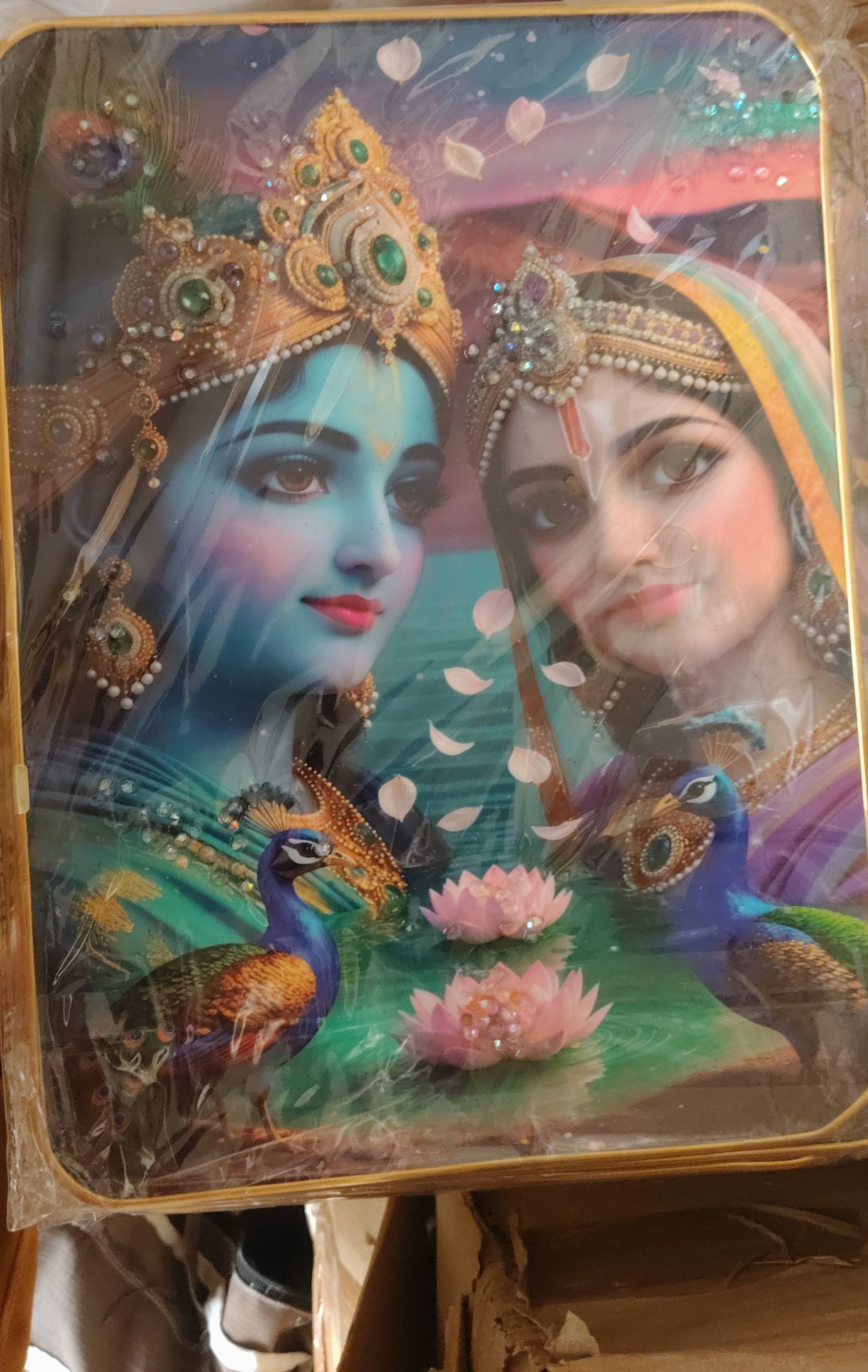 PARVEEN NISHA - Divine Radha Krishna Wall Art in Nowgong in NOWGONG