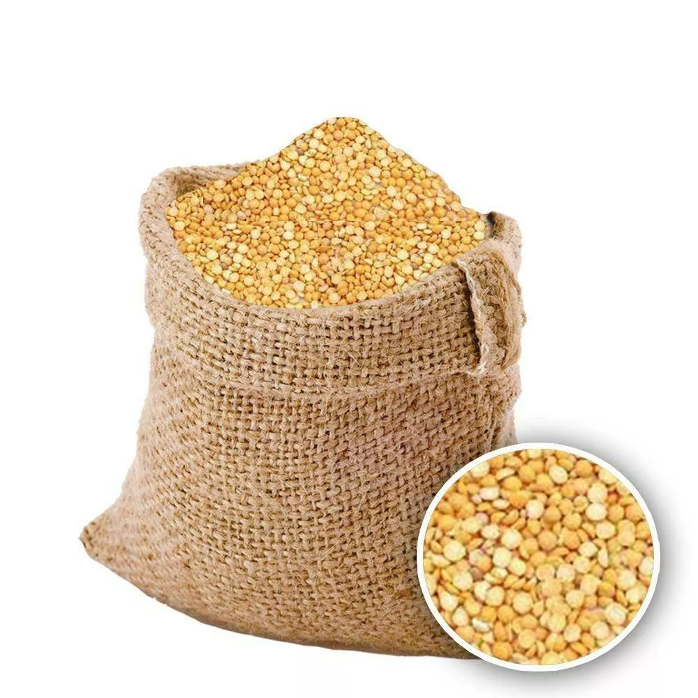 Premium Chana Dal from Hoshiarpur displayed in a bowl, showcasing its rich color and quality, available at MOHAN FLOUR MILL i