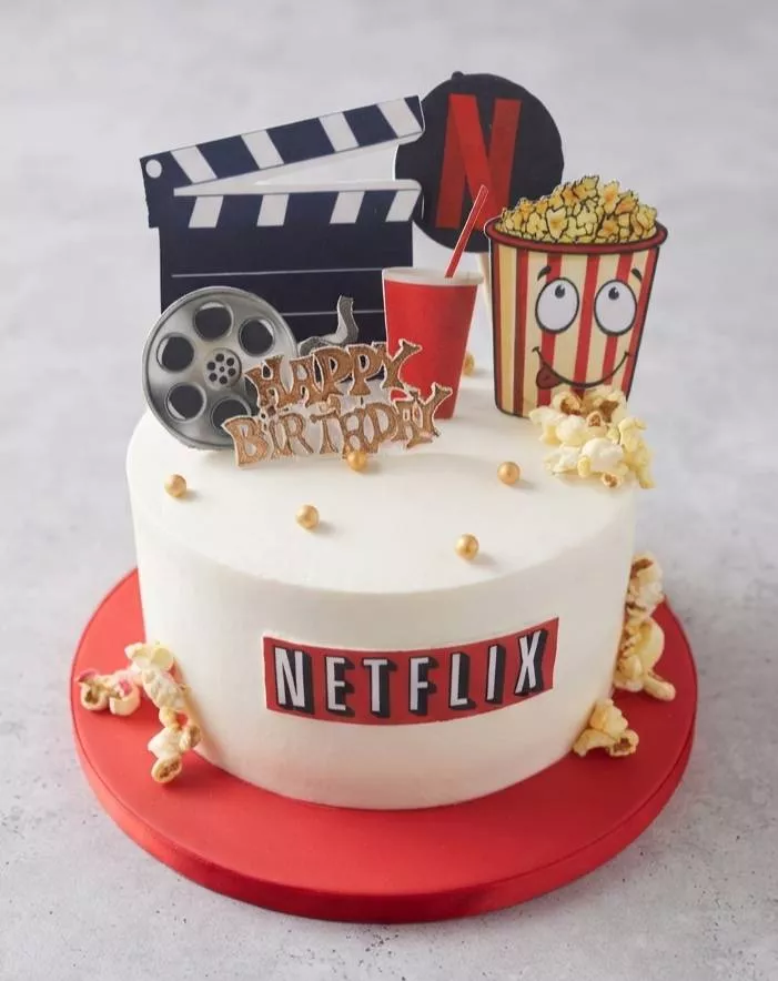  Movie Night Theme Cake in Bangalore - Celebrations VARNIKA PATISSERIE HOUSE NO 570 571 SRI RAMANAGARI NEAR BY REFCO APARTMENT MURGESHPALYA BANGALORE BANGALORE LANDMARK Near Rifco Apartment