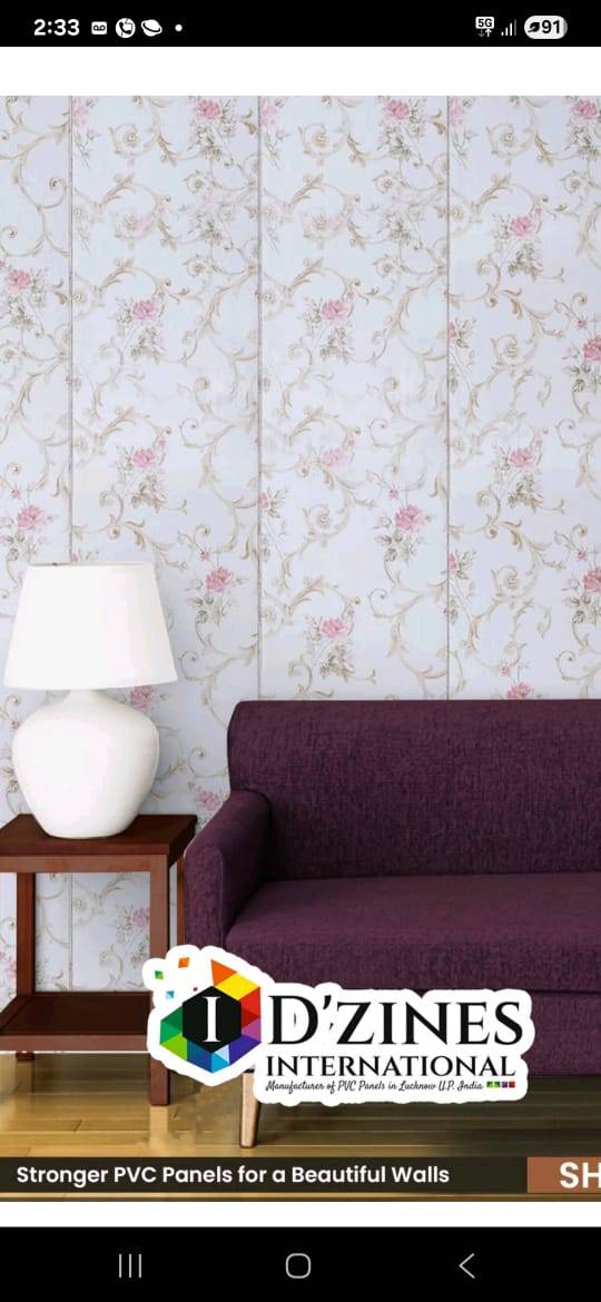 Stylish Super Heavy Slim PVC Wall Panel designed for modern interiors, available at ZAR SPACE INTERIORS in Raebareli, showcas - Image 2