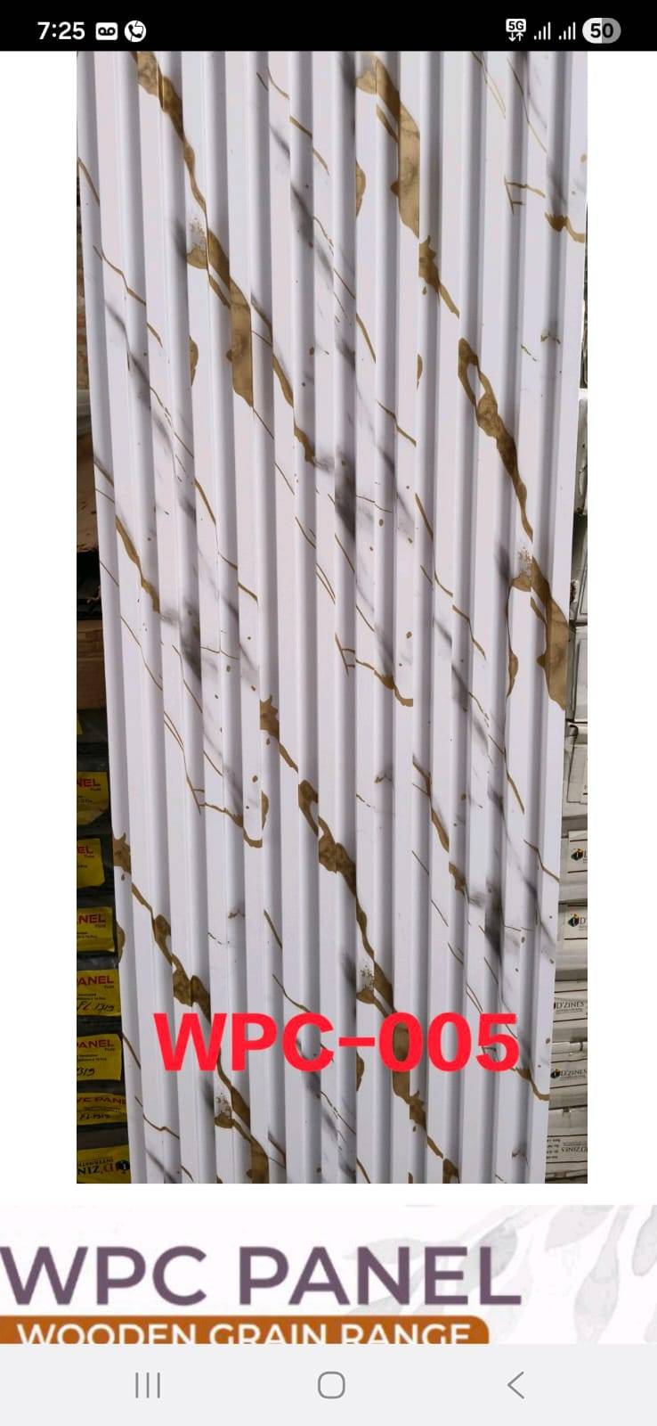 WPC Louvers Panel showcasing a sleek design, ideal for enhancing privacy in homes and gardens, perfect for indoor and outdoor - Image 3