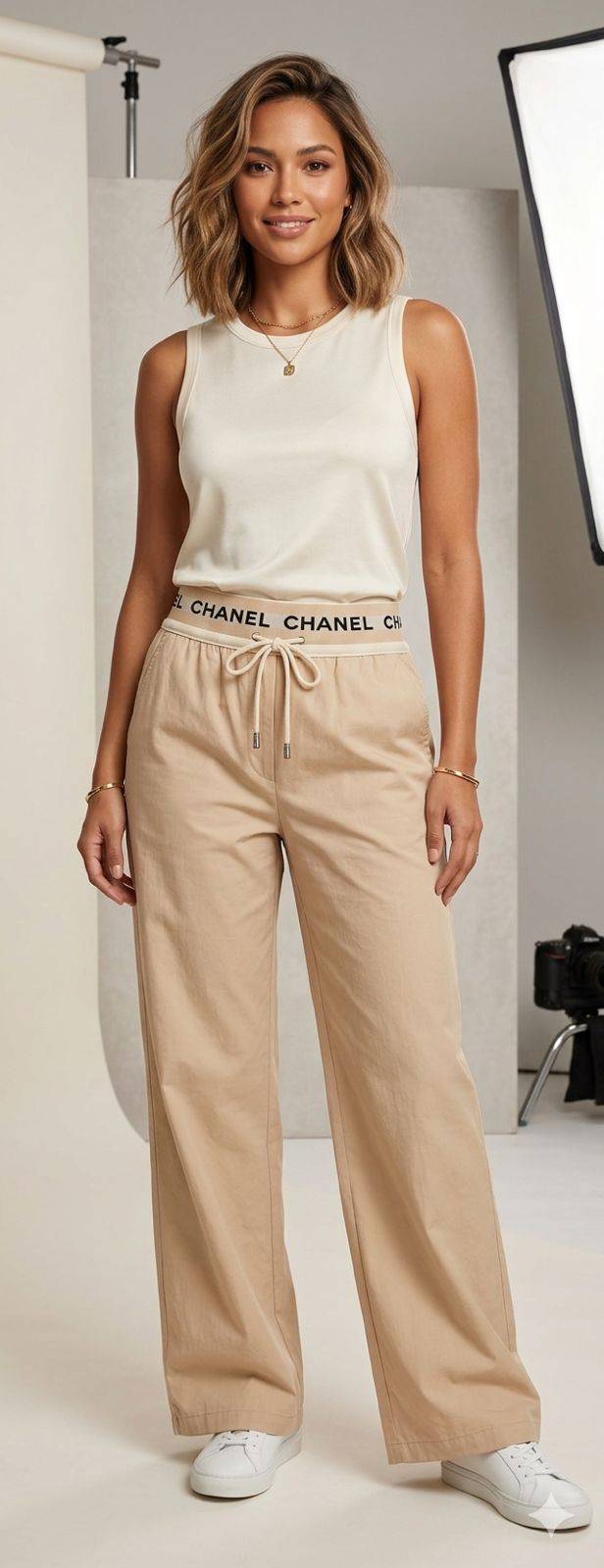  Casual Beige Wide-Leg Pants in Kharar Kritika Fashion Point Kritika Fashion  Point Shop No 5  Golden City Near Green Market Kharar LANDMARK Green Market
