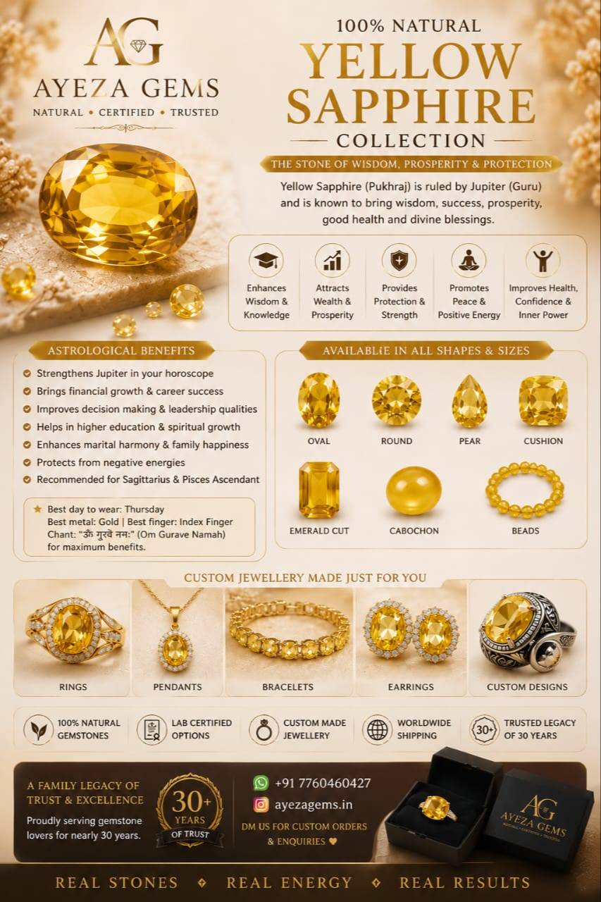  Yellow Sapphire AYEZA GEMS 00 I K MAIN ROAD M H COMPLEX ALIPUR GAURIBIDANUR TALUK ALLIPURA CHIKKABALLAPUR LANDMARK OPP TWINS TELECOM