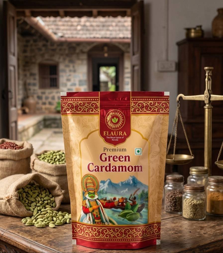 Premium Green Cardamom sourced from Idukki, Kerala