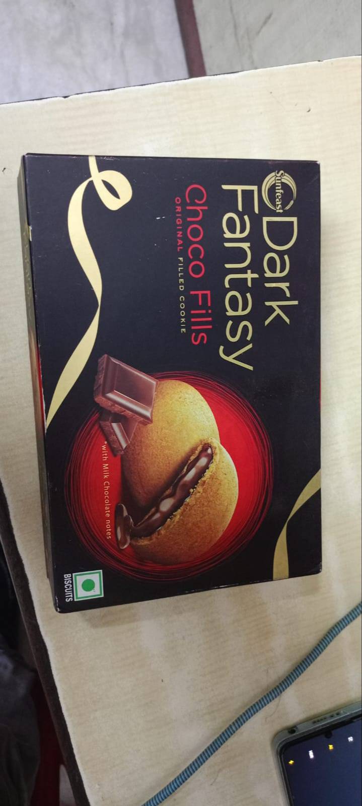 Sunfeast Dark Fantasy chocolate biscuits pack from Kolkata