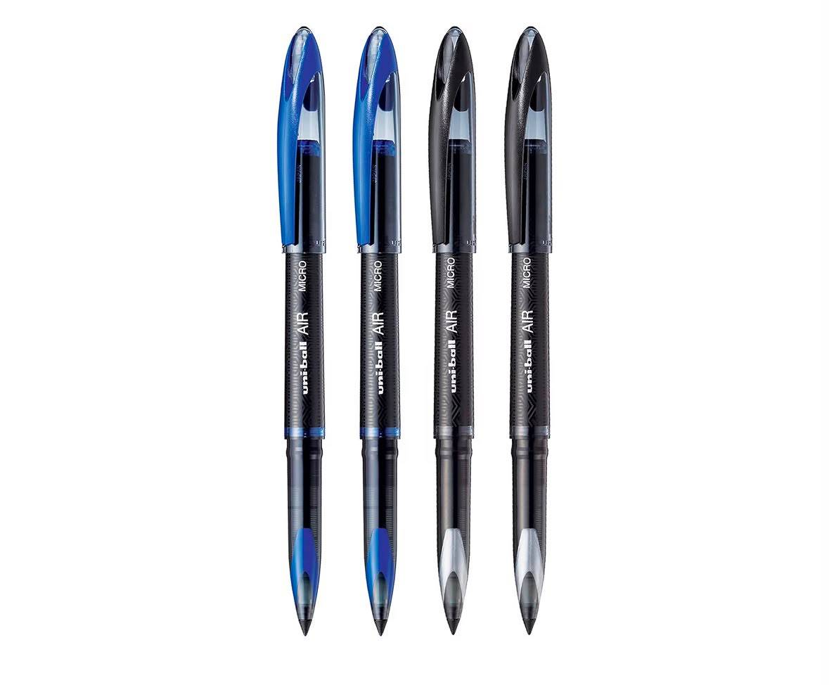 Uni-ball Air Micro Pens - Pack of 4 displayed with vibrant colors in Noormahal