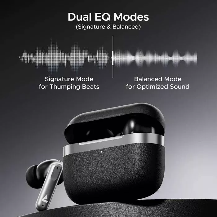 Airdopes 111V2 true wireless earbuds displayed against a sleek background in Baripada - Image 1