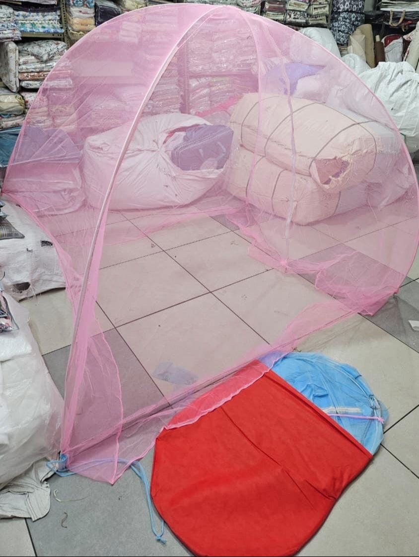 Foldable Mosquito Net designed for double beds in ASTHA, featuring easy setup and effective protection against insects