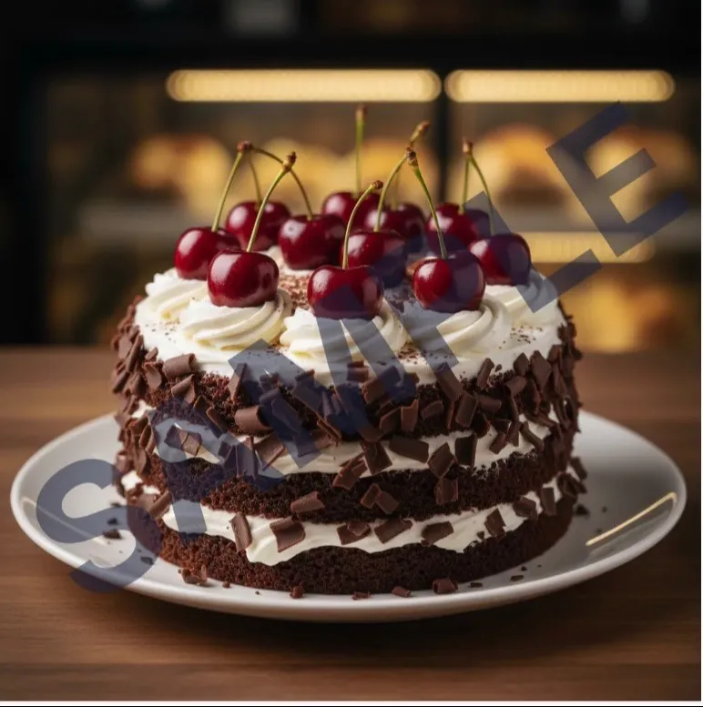 Rich Black Forest Cake with chocolate layers and cherries in BANDARUGUDEM