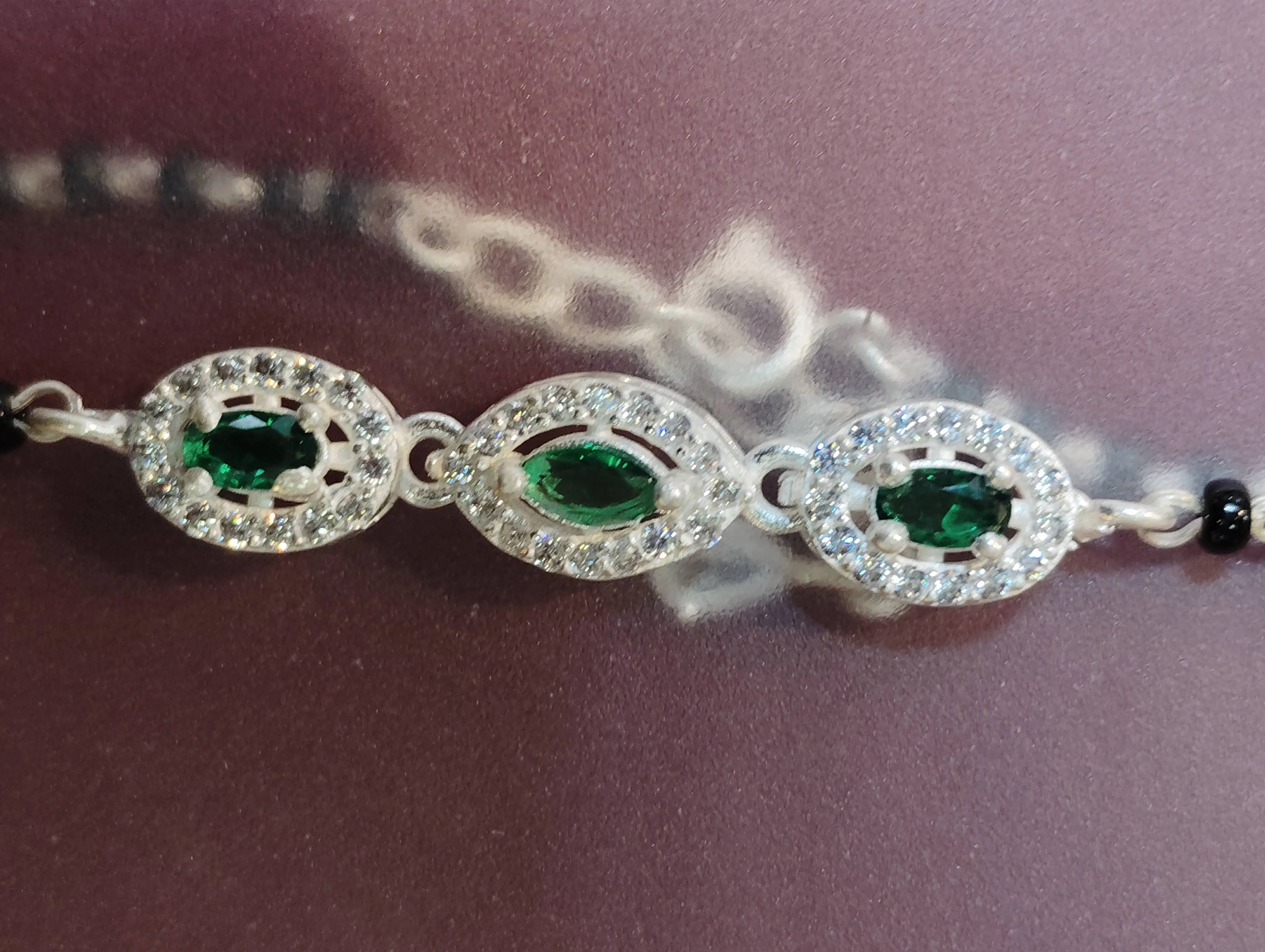Elegant silver girls bracelet from Bhoomi Jewellers in Ambikapur, showcasing intricate design and shine.