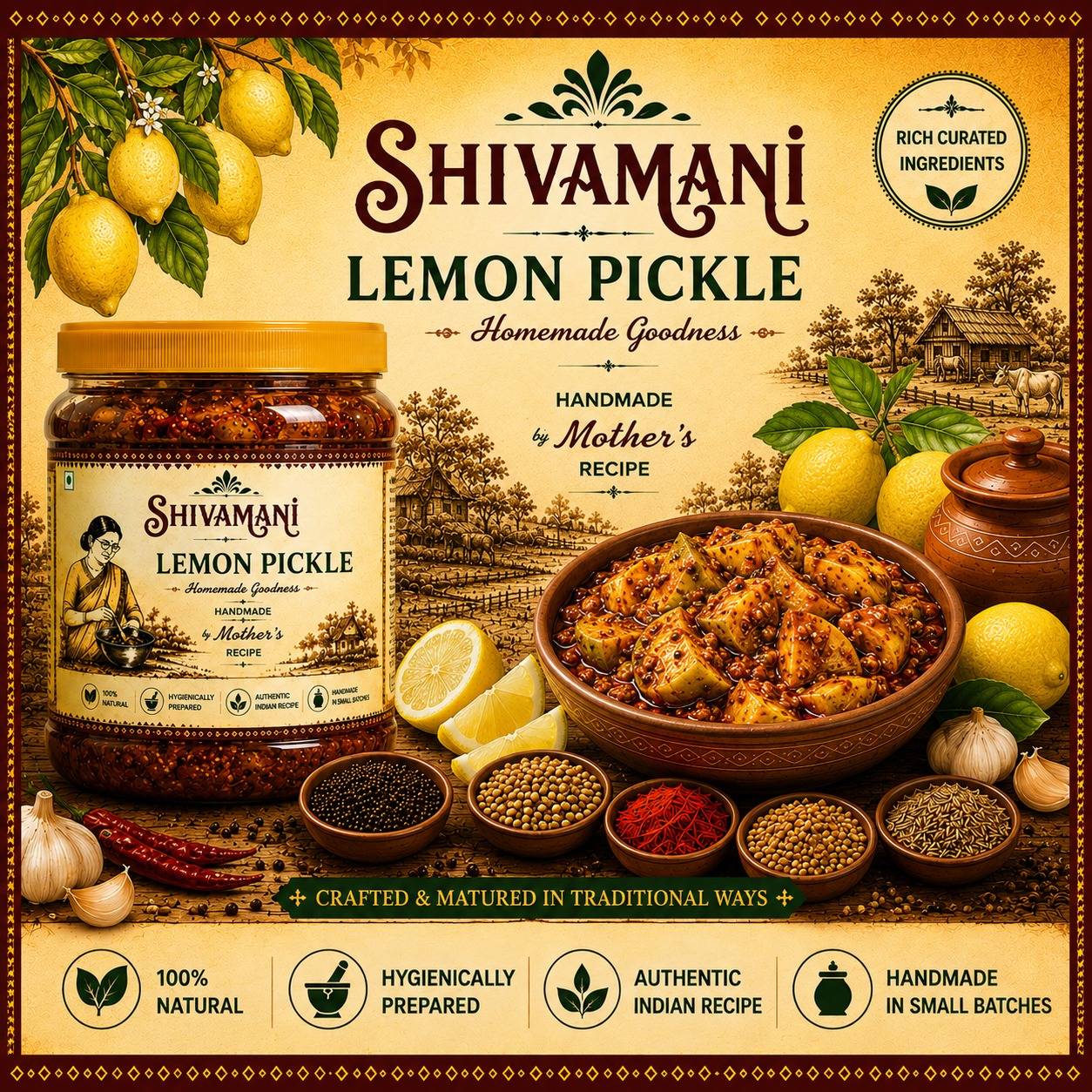 SHIVAMANI LADDU BHANDAR - Handmade Lemon Pickle in SIMROL