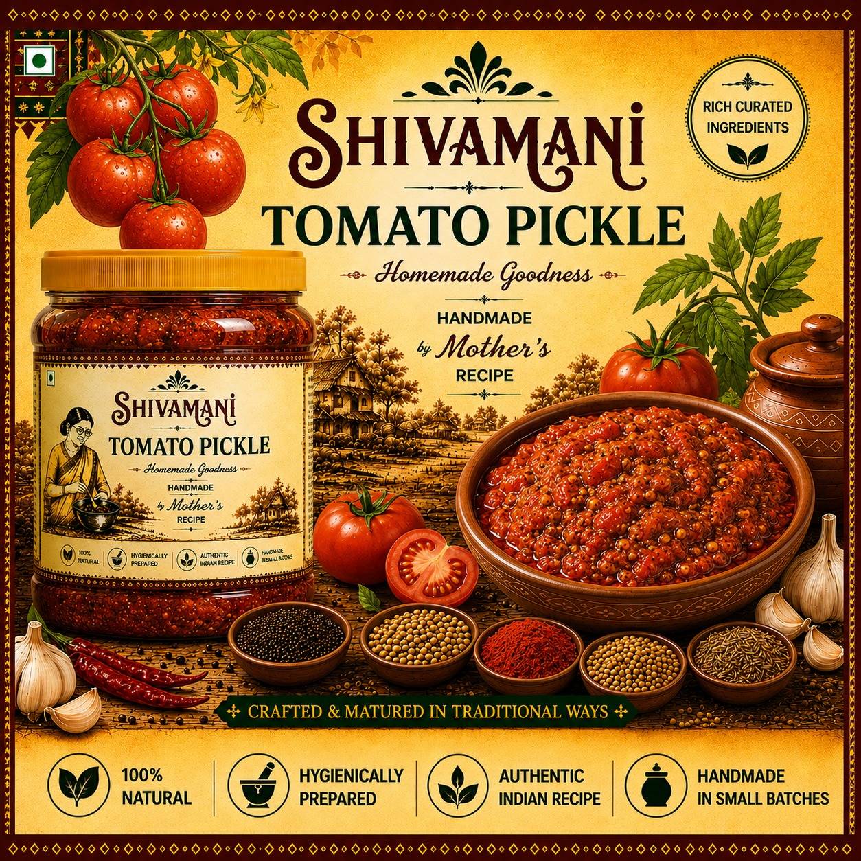 SHIVAMANI LADDU BHANDAR - Tomato Pickle in SIMROL