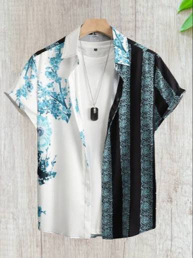 NAND LAL - Men's Dual Pattern Casual Shirt in CHANDIGARH