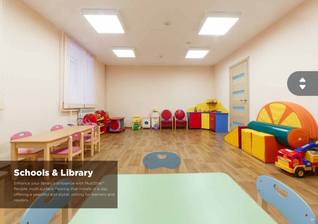 Wooden vinyl flooring showcasing natural texture in Raibareili - Image 2