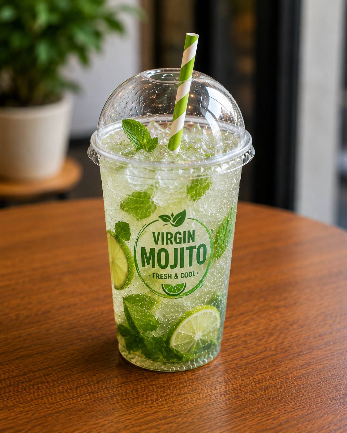 Refreshing Virgin Mojito with mint and lime in Kolkata