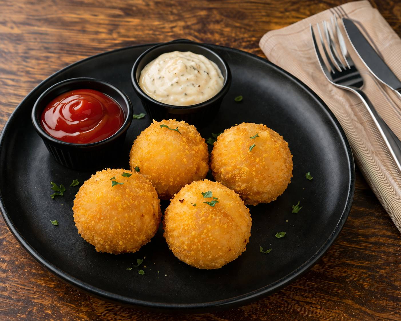 Crispy Fish Balls served on a plate in Kolkata, a tasty seafood snack