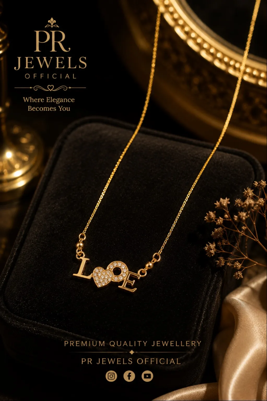  Love Pendant Necklace PRAVIN KUMAR P R Jewels Swarn  Dham  ColonyLANDMARK In Front Of Bijli Ghr Sasni Hathras