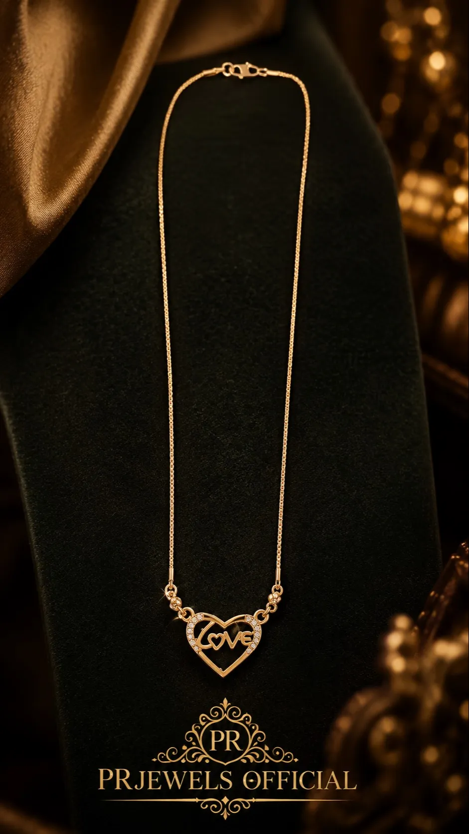 Heart Pendant Necklace PRAVIN KUMAR P R Jewels Swarn  Dham  ColonyLANDMARK In Front Of Bijli Ghr Sasni Hathras