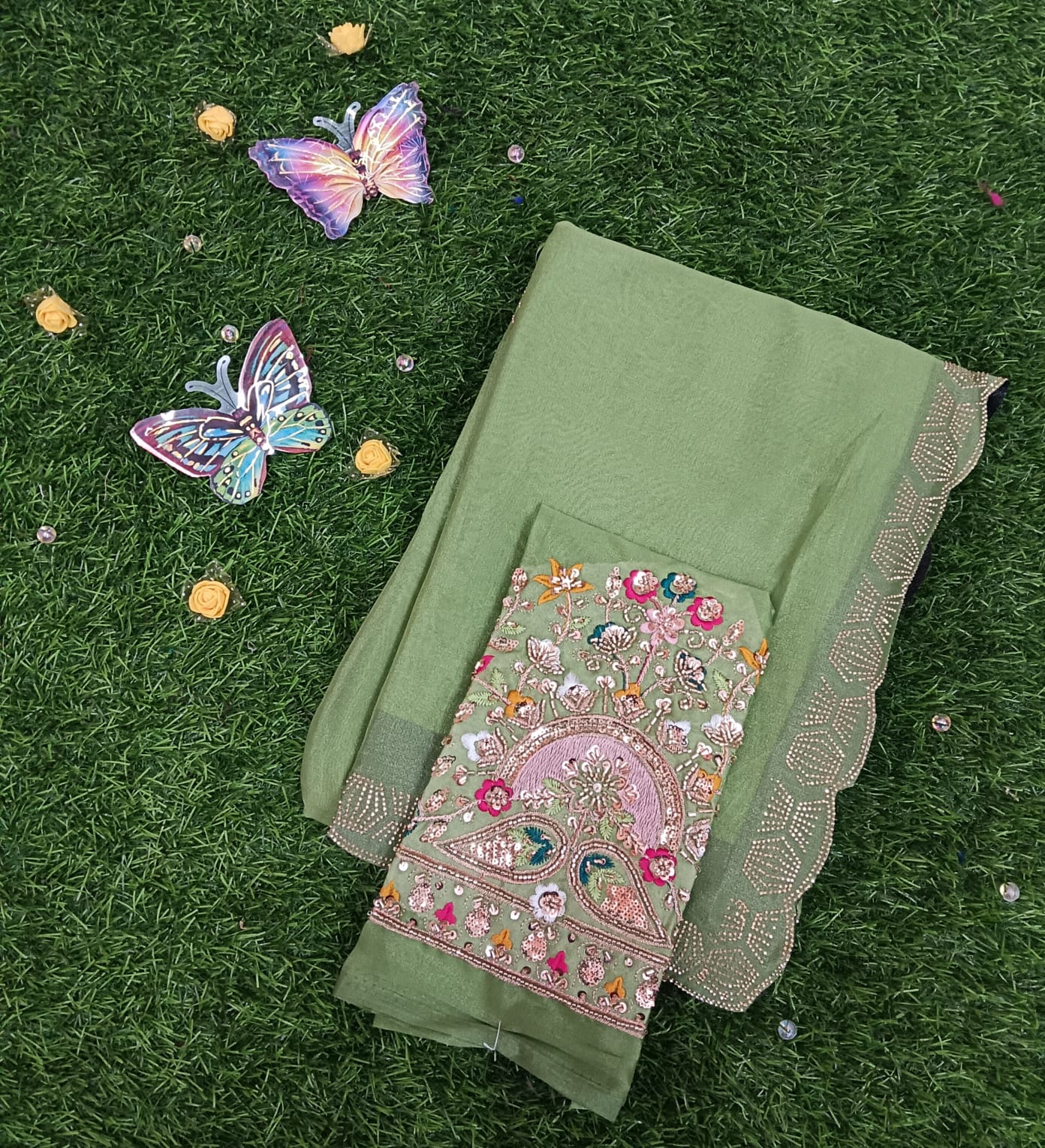 Glory Peacock Designer Saree