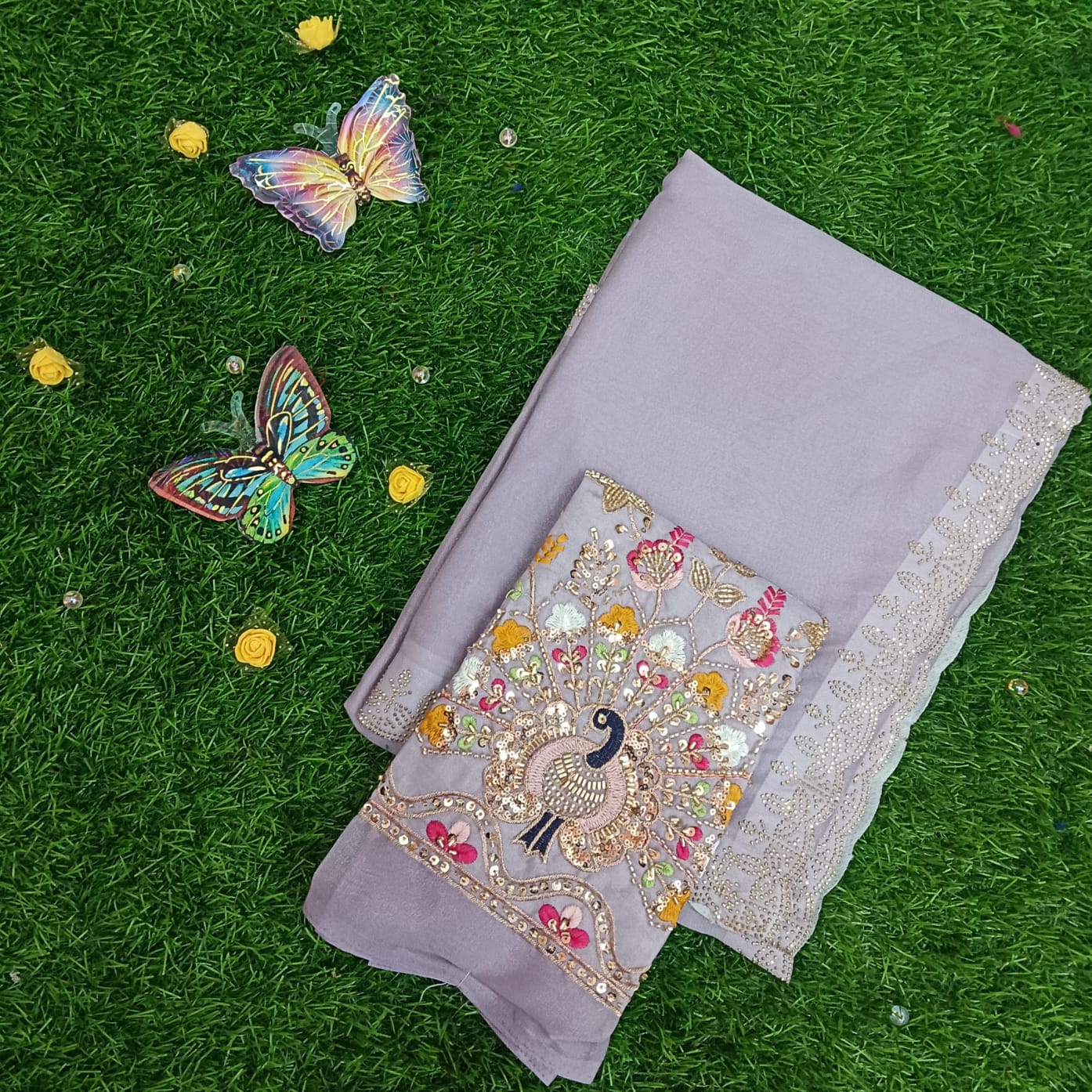 Glory Peacock Designer Saree