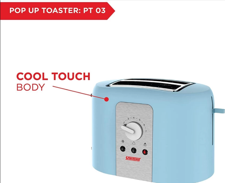 Spherehot Bread Toaster 2-Slice Adjustable Timer Toaster in Yamuna Nagar — sleek design with adjustable timer for perfect toa