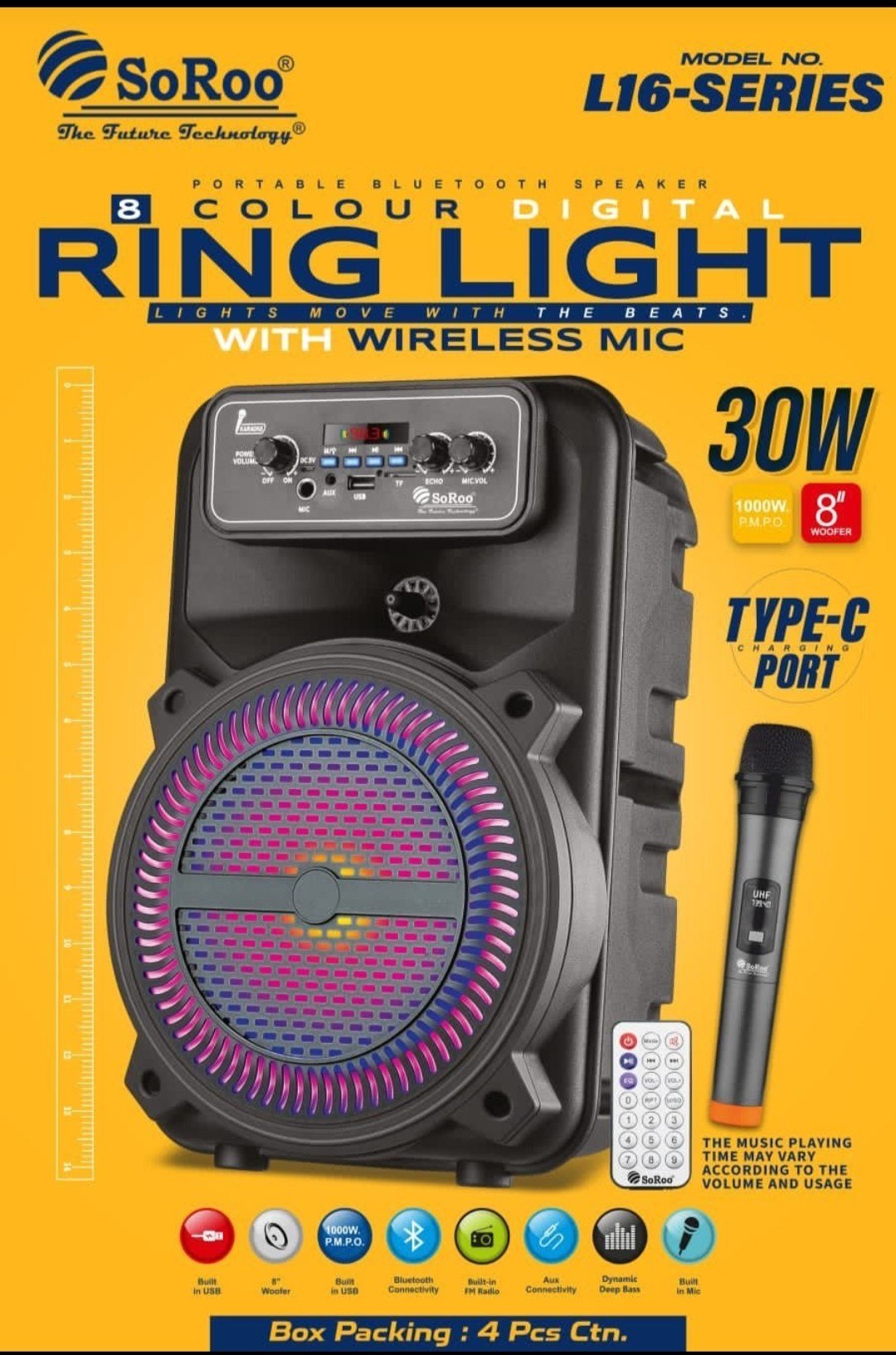 Sood electronics - Soroo L16 RGB Wireless Mic in Yamuna Nagar in YAMUNA NAGAR