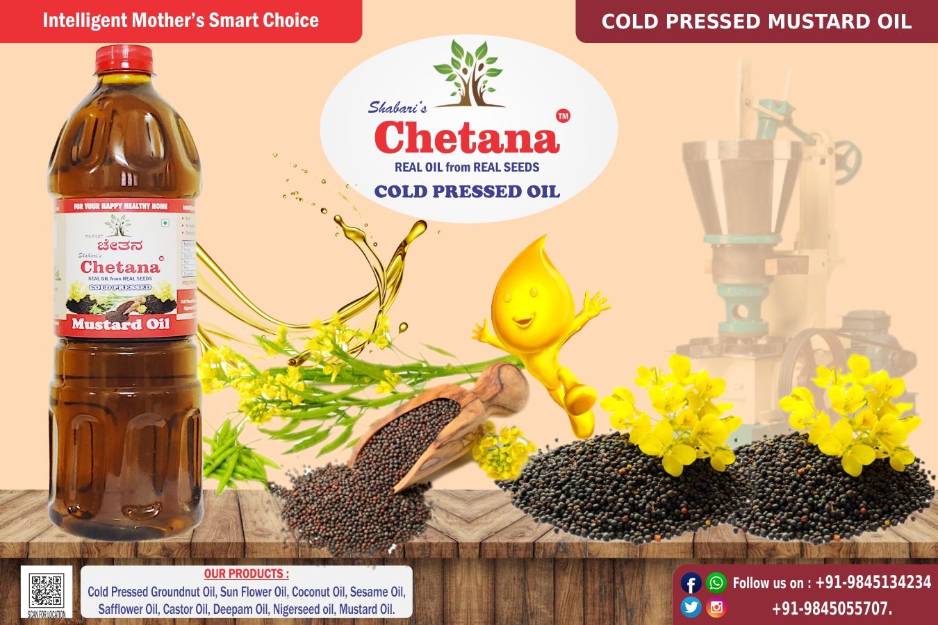 VIJAY VENKATACHALA SETTY KUDUR - Pure Mustard Oil - Vijay Venkatachala in Bengaluru