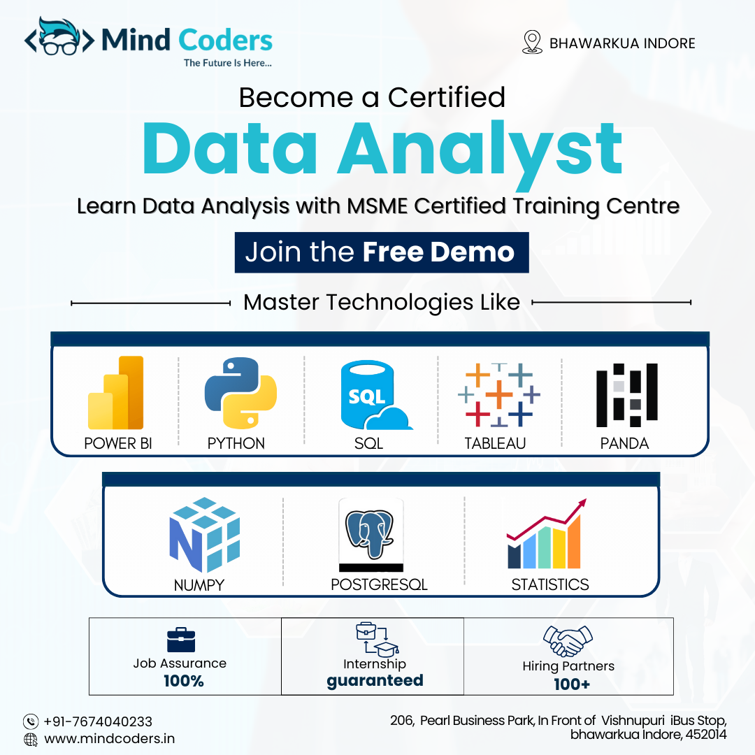  Top Data Analytics Course in Indore MIND CODERS POWERD BY ENRICH EDUCATION Indore Bharwkua