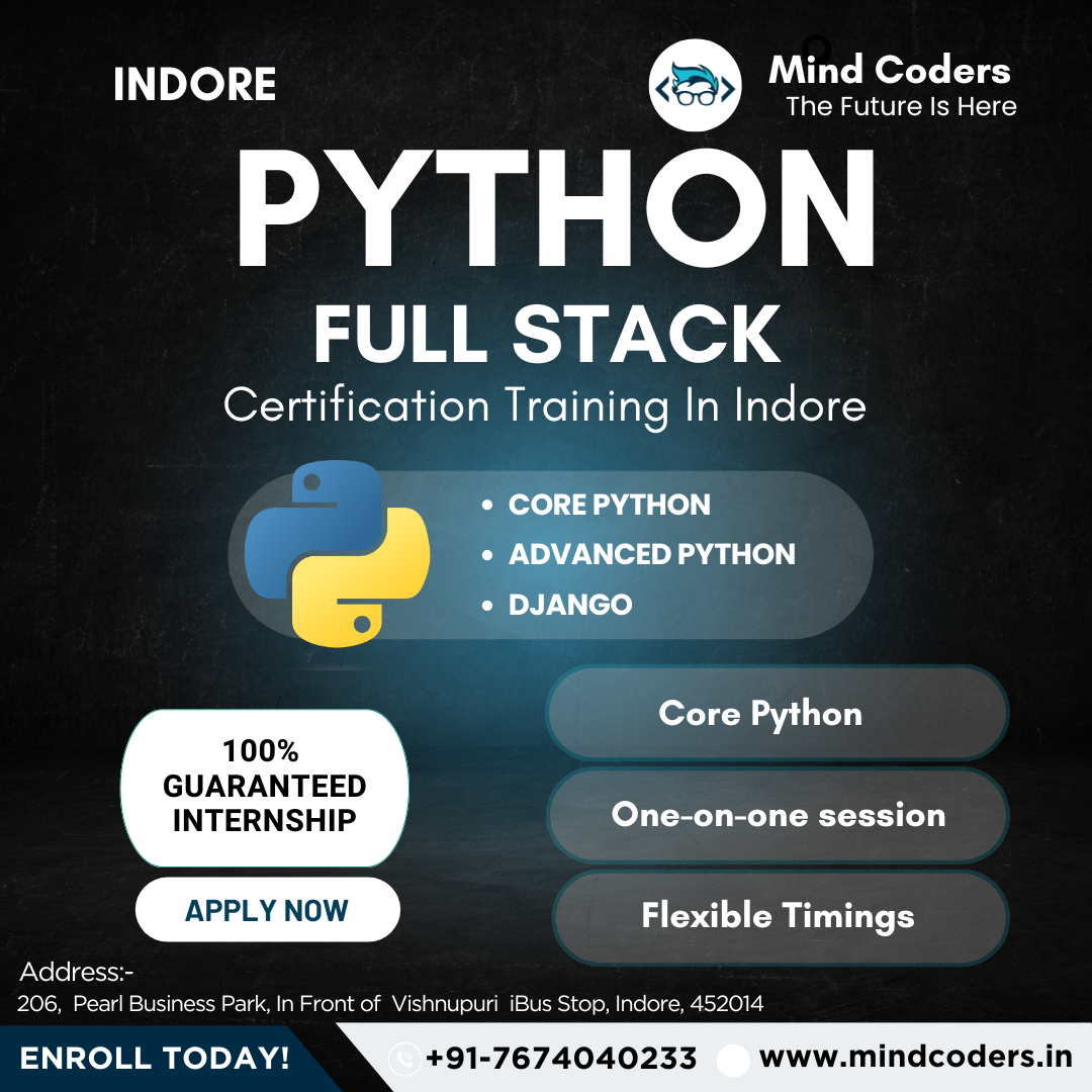  Python Fullstack Development Course in Indore MIND CODERS POWERD BY ENRICH EDUCATION Indore Bharwkua