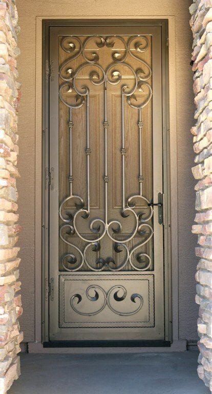 S A FABRICATIONS AND ENGINEERING WORKS - Elegant Iron Scrollwork Gate - Hyderabad in HYDERABAD