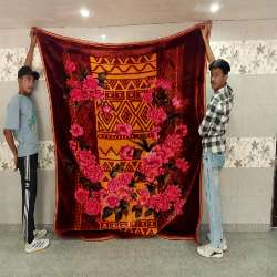 Super Soft Winter Blanket displayed in Rohtak, showcasing its soft texture and design.