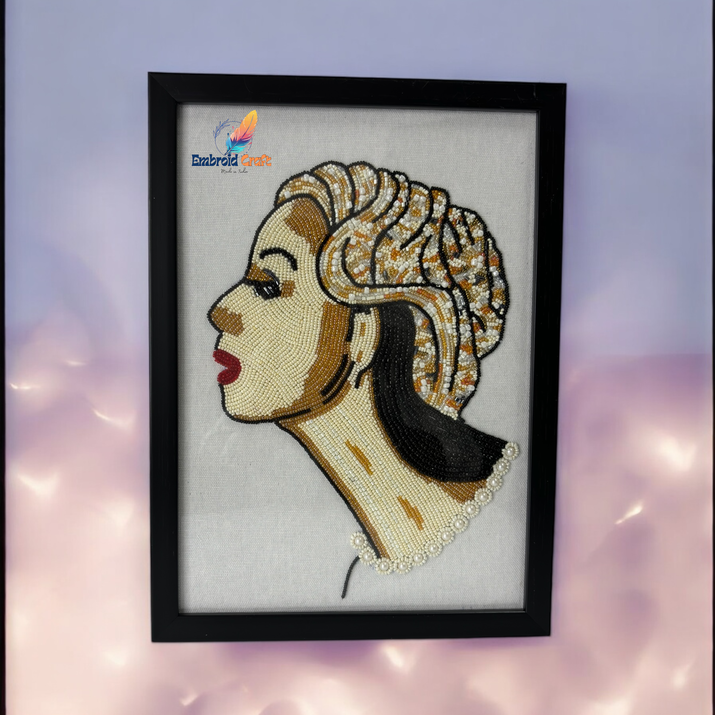 Embroidcraft - Antique Beaded Home Decor Frame in MUMBAI