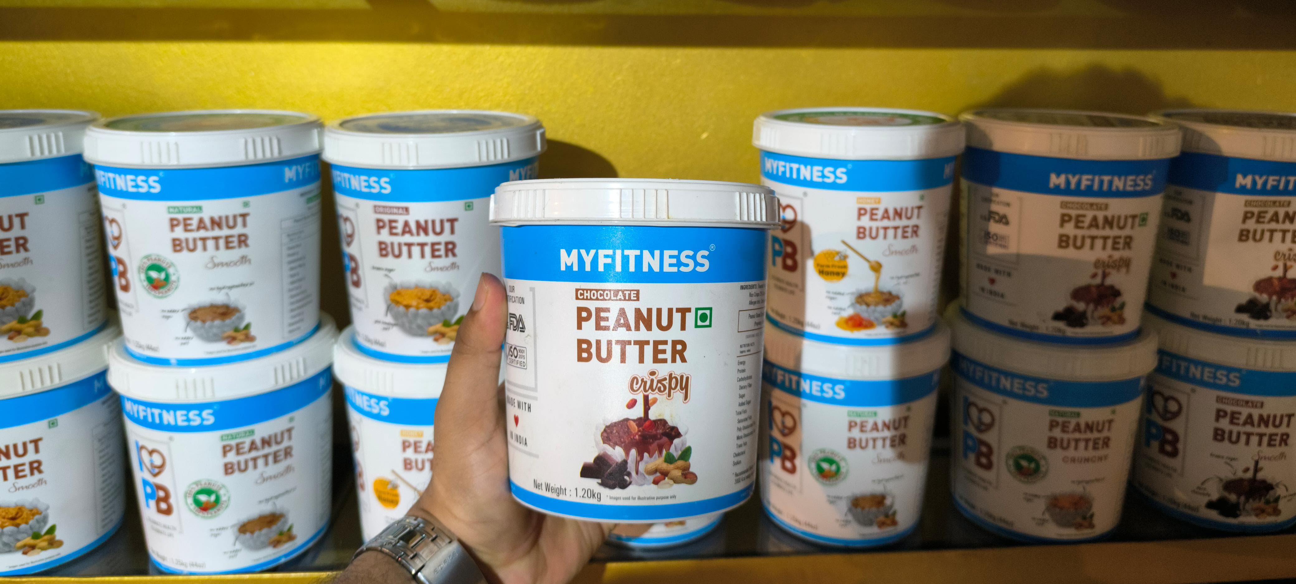 MOHAMMAD AYAZ - MyFitness Peanut Butter High Protein Spread 1.2kg in Bangarmau