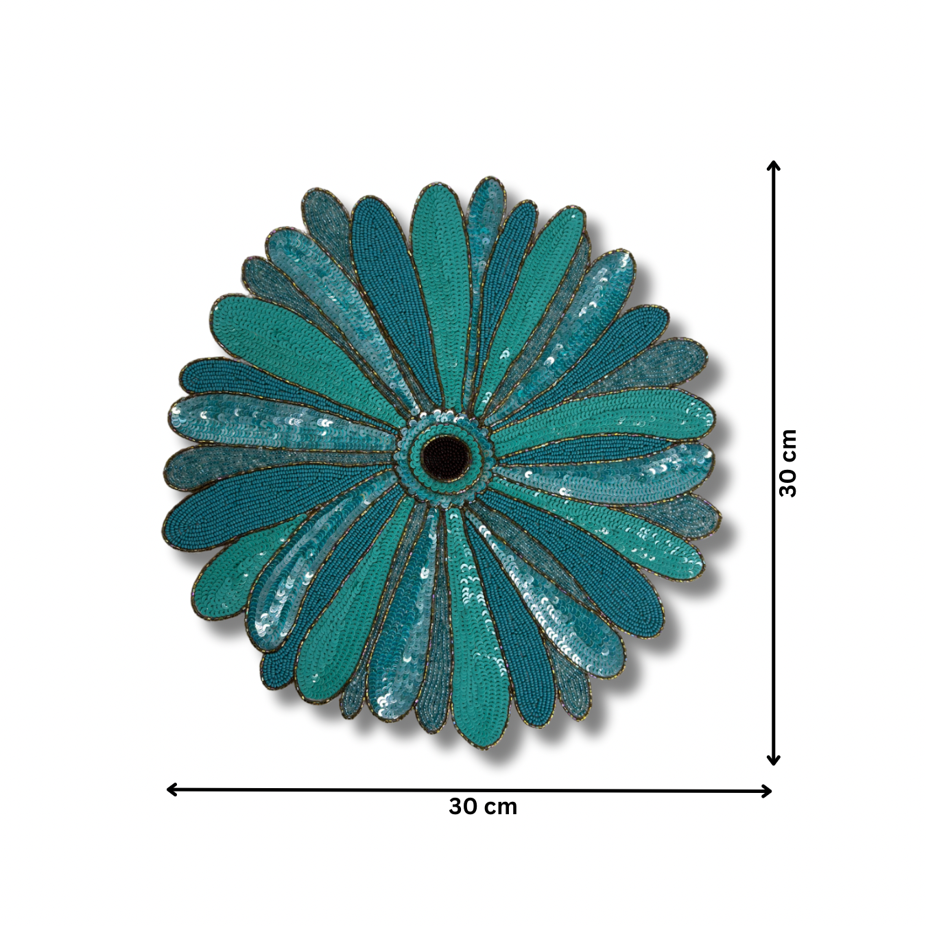 Embroidcraft - Sunflower Beaded Placemat - Turquoise Heatproof Mat in MUMBAI