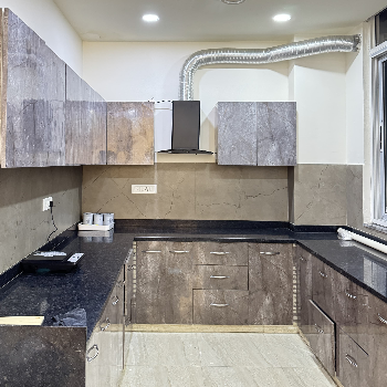 Furnished Kitchen with electrical appliances in Jaipur